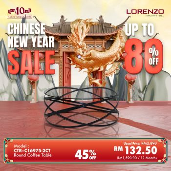 Lorenzo-Chinese-New-Year-Sale-5-350x350 - Furniture Home & Garden & Tools Home Decor Johor Kedah Kelantan Kuala Lumpur Malaysia Sales Melaka Negeri Sembilan Pahang Penang Perak Perlis Putrajaya Sabah Sarawak Selangor Terengganu 