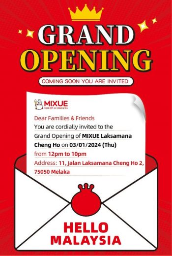 MIXUE-Grand-Opening-at-Laksamana-Cheng-Ho-350x520 - Food , Restaurant & Pub Melaka Promotions & Freebies 