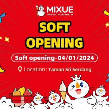 MIXUE-Soft-Opening-at-Taman-Sri-Serdang-350x350 - Food , Restaurant & Pub Promotions & Freebies Selangor 