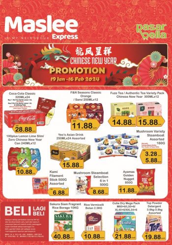 Maslee-CNY-Promotion-350x499 - Johor Promotions & Freebies Supermarket & Hypermarket 