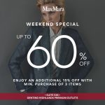 12-14 Jan 2024: Max Mara Special Sale at Genting Highlands Premium Outlets