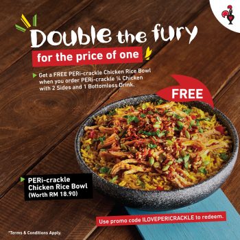 Nandos-Free-PERi-crackle-Chicken-Rice-Bowl-Promo-350x350 - Food , Restaurant & Pub Johor Kedah Kelantan Kuala Lumpur Melaka Negeri Sembilan Pahang Penang Perak Perlis Promotions & Freebies Putrajaya Sabah Sarawak Selangor Terengganu 