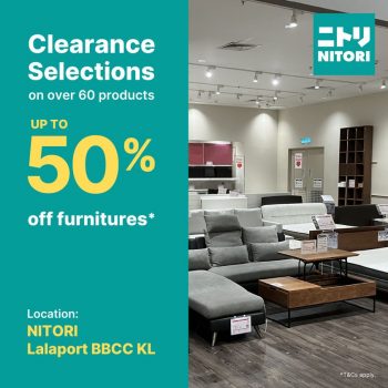 Nitori-Up-to-50-Clearance-Selection-350x350 - Furniture Home & Garden & Tools Home Decor Kuala Lumpur Selangor Warehouse Sale & Clearance in Malaysia 