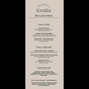 Osteria-Emilia-Weekday-Set-Lunch-Menu-Special-1-350x350 - Food , Restaurant & Pub Kuala Lumpur Promotions & Freebies Selangor 
