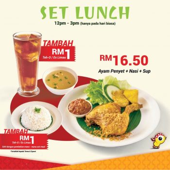 Penyet-Express-Set-Lunch-Special-2-350x350 - Food , Restaurant & Pub Kuala Lumpur Promotions & Freebies Putrajaya Selangor 