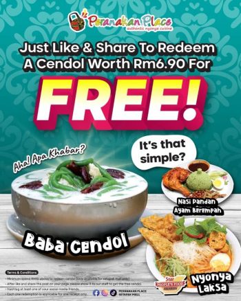 Peranakan-Place-Free-Yummy-Malacca-Cendol-at-Setapak-Central-350x438 - Food , Restaurant & Pub Promotions & Freebies Selangor 