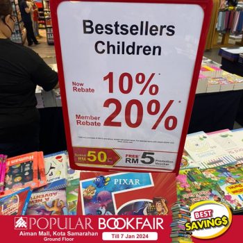 Popular-Bookfair-at-Aiman-Mall-2-350x350 - Books & Magazines Events & Fairs Sarawak Stationery 