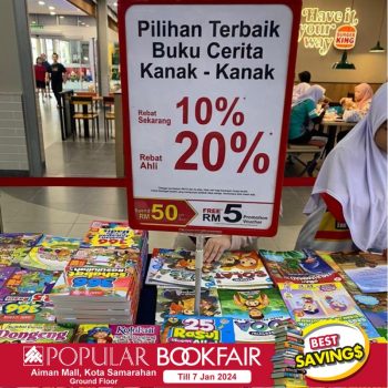 Popular-Bookfair-at-Aiman-Mall-3-350x350 - Books & Magazines Events & Fairs Sarawak Stationery 