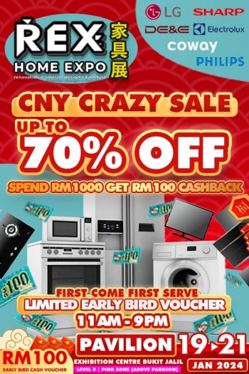 REX-Home-Expo-CNY-Crazy-Sale-at-Pavilion-Bukit-Jalil-350x525 - Electronics & Computers Events & Fairs Home Appliances Kitchen Appliances Kuala Lumpur Selangor 