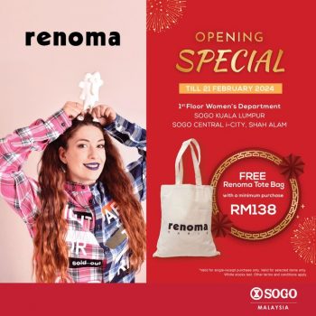 Renoma-Opening-Special-at-SOGO-350x350 - Bags Fashion Accessories Fashion Lifestyle & Department Store Kuala Lumpur Promotions & Freebies Selangor 