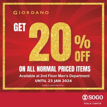 SOGO-Celebrate-the-Lunar-New-Year-in-style-with-Giordano-1-350x350 - Apparels Fashion Accessories Fashion Lifestyle & Department Store Kuala Lumpur Promotions & Freebies Selangor 