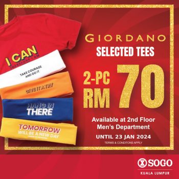SOGO-Celebrate-the-Lunar-New-Year-in-style-with-Giordano-350x350 - Apparels Fashion Accessories Fashion Lifestyle & Department Store Kuala Lumpur Promotions & Freebies Selangor 