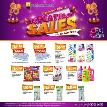 ST-Rosyam-Mart-Thaipusam-Offer-Greatest-Sales-5-350x350 - Johor Kedah Kelantan Kuala Lumpur Malaysia Sales Melaka Negeri Sembilan Pahang Penang Perak Perlis Putrajaya Sabah Sarawak Selangor Supermarket & Hypermarket Terengganu 