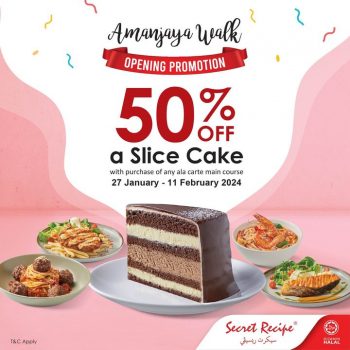 Secret-Recipe-Opening-50-Off-Promotions-at-Amanjaya-Walk-3-350x350 - Cake Food , Restaurant & Pub Kedah Promotions & Freebies 