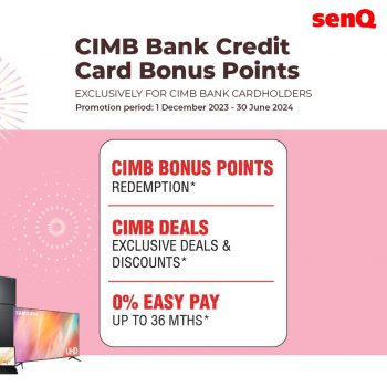 SenQ-Special-Deal-for-CIMB-Bank-Cardholders-1-350x350 - Bank & Finance CIMB Bank Electronics & Computers Home Appliances IT Gadgets Accessories Johor Kedah Kelantan Kitchen Appliances Kuala Lumpur Melaka Negeri Sembilan Pahang Penang Perak Perlis Promotions & Freebies Putrajaya Sabah Sales Happening Now In Malaysia Sarawak Selangor Terengganu 