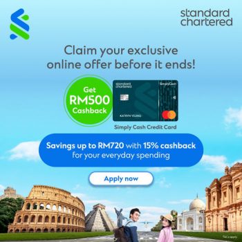 Standard-Chartered-Up-to-15-Daily-Cashback-350x350 - Bank & Finance Johor Kedah Kelantan Kuala Lumpur Melaka Negeri Sembilan Online Store Pahang Penang Perak Perlis Promotions & Freebies Putrajaya Sabah Sarawak Selangor Standard Chartered Bank Terengganu 