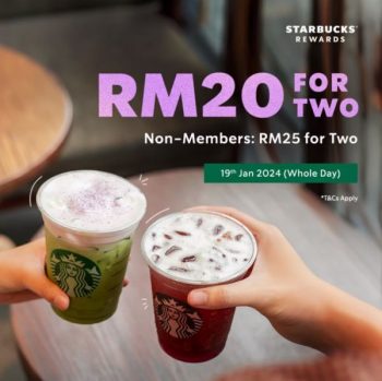 Starbucks-2-for-RM20-Promo-350x349 - Beverages Food , Restaurant & Pub Johor Kedah Kelantan Kuala Lumpur Melaka Negeri Sembilan Pahang Penang Perak Perlis Promotions & Freebies Putrajaya Sabah Sarawak Selangor Terengganu 