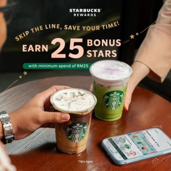 Starbucks-Earn-25-Bonus-STARS-Promotion-350x350 - Beverages Food , Restaurant & Pub Johor Kedah Kelantan Kuala Lumpur Melaka Negeri Sembilan Pahang Penang Perak Perlis Promotions & Freebies Putrajaya Sabah Sarawak Selangor Terengganu 
