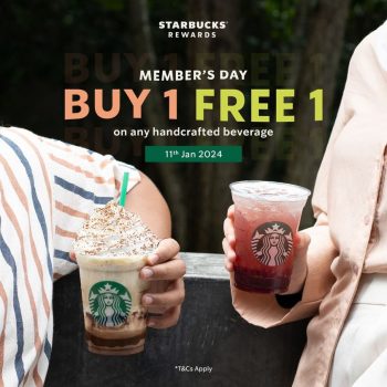 Starbucks-Members-Day-Buy-1-Free-1-Promo-350x350 - Beverages Food , Restaurant & Pub Johor Kedah Kelantan Kuala Lumpur Melaka Negeri Sembilan Pahang Penang Perak Perlis Promotions & Freebies Putrajaya Sabah Sarawak Selangor Terengganu 