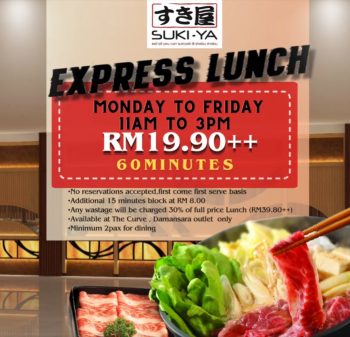Suki-Ya-Express-Lunch-Promo-350x337 - Food , Restaurant & Pub Promotions & Freebies Selangor 