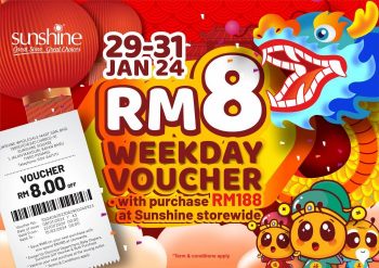 Sunshine-Pre-CNY-Free-RM8-Weekday-Voucher-Promotion-350x247 - Penang Promotions & Freebies Supermarket & Hypermarket 