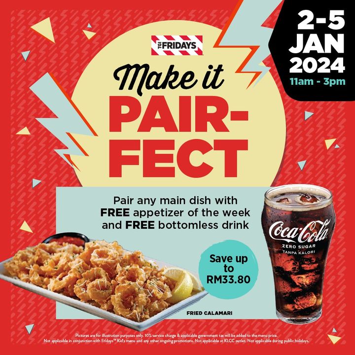 25 Jan 2024 TGI Fridays Unveils PAIRFECT Promo