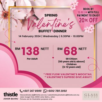 Thistle-Johor-Bahru-Spring-Valentines-Buffet-Dinner-350x350 - Buffet Events & Fairs Food , Restaurant & Pub Johor 