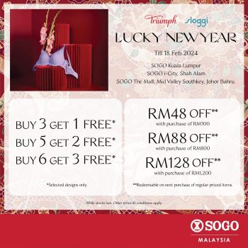 Triumph-Sloggi-CNY-Sale-at-SOGO-350x350 - Fashion Accessories Fashion Lifestyle & Department Store Johor Kuala Lumpur Lingerie Malaysia Sales Selangor Underwear 