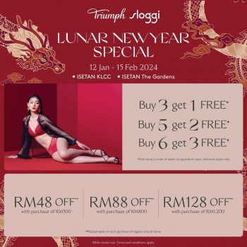 Triumph-Sloggi-Lunar-New-Year-Special-at-Isetan-350x350 - Fashion Accessories Fashion Lifestyle & Department Store Kuala Lumpur Lingerie Promotions & Freebies Selangor Underwear 