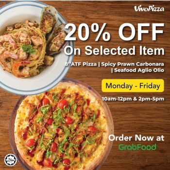 Vivo-Pizza-20-off-Promo-on-Grabfood-350x350 - Food , Restaurant & Pub Johor Kedah Kelantan Kuala Lumpur Melaka Negeri Sembilan Online Store Pahang Penang Perak Perlis Pizza Promotions & Freebies Putrajaya Sabah Sarawak Selangor Terengganu 