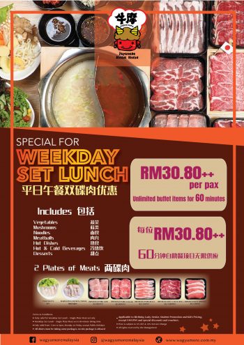 Wagyu-More-Savory-Weekday-Set-Lunch-Promotion-350x495 - Food , Restaurant & Pub Johor Kedah Kelantan Kuala Lumpur Melaka Negeri Sembilan Pahang Penang Perak Perlis Promotions & Freebies Putrajaya Sabah Sarawak Selangor Terengganu 