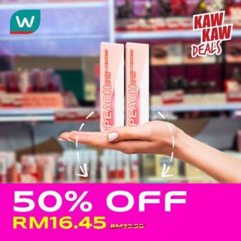 Watsons-Cosmetics-50-off-Promotion-3-350x350 - Beauty & Health Cosmetics Johor Kedah Kelantan Kuala Lumpur Melaka Negeri Sembilan Pahang Penang Perak Perlis Promotions & Freebies Putrajaya Sabah Sarawak Selangor Terengganu 