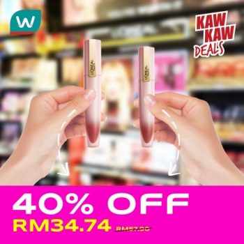 Watsons-Cosmetics-Promotion-Up-To-50-OFF-7-1-350x350 - Beauty & Health Cosmetics Johor Kedah Kelantan Kuala Lumpur Melaka Negeri Sembilan Online Store Pahang Penang Perak Perlis Promotions & Freebies Putrajaya Sabah Sarawak Selangor Terengganu 