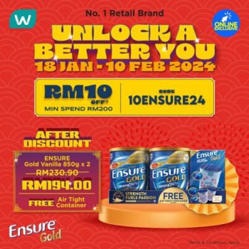 Watsons-Ensure-CNY-Promotion-1-350x350 - Beauty & Health Health Supplements Johor Kedah Kelantan Kuala Lumpur Melaka Negeri Sembilan Online Store Pahang Penang Perak Perlis Personal Care Promotions & Freebies Putrajaya Sabah Sarawak Selangor Terengganu 