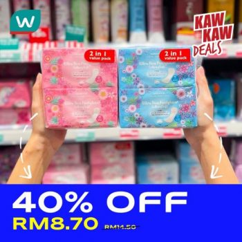 Watsons-Sanitary-Protection-Promotion-Up-To-40-OFF-4-350x350 - Beauty & Health Johor Kedah Kelantan Kuala Lumpur Melaka Negeri Sembilan Pahang Penang Perak Perlis Personal Care Promotions & Freebies Putrajaya Sabah Sarawak Selangor Terengganu 