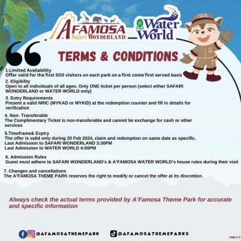 500-Free-Tickets-for-Safari-or-Water-World-1-350x350 - Melaka Promotions & Freebies Theme Parks 