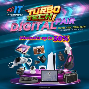 All-It-Hypermarket-Turbo-Tech-Digital-Fair-350x350 - Computer Accessories Electronics & Computers Events & Fairs IT Gadgets Accessories Selangor 