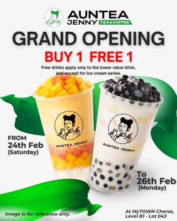 Auntea-Jenny-Grand-Opening-Promo-350x438 - Beverages Food , Restaurant & Pub Promotions & Freebies Selangor 