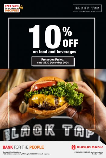 Black-Tap-Craft-Burgers-Shakes-10-off-Promo-for-Public-Bank-Cardmembers-350x521 - Bank & Finance Burger Food , Restaurant & Pub Kuala Lumpur Promotions & Freebies Public Bank Sales Happening Now In Malaysia Selangor 