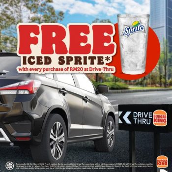 Burger-King-Drive-thru-Promo-350x350 - Burger Food , Restaurant & Pub Johor Kedah Kelantan Kuala Lumpur Melaka Negeri Sembilan Pahang Penang Perak Perlis Promotions & Freebies Putrajaya Sabah Sarawak Selangor Terengganu 