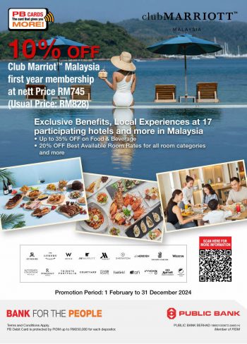 Club-Marriott-10-off-Promo-for-Public-Bank-Members-350x488 - Bank & Finance Hotels Johor Kedah Kelantan Kuala Lumpur Melaka Negeri Sembilan Online Store Pahang Penang Perak Perlis Promotions & Freebies Public Bank Putrajaya Sabah Sales Happening Now In Malaysia Sarawak Selangor Sports,Leisure & Travel Terengganu 