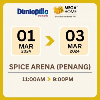 Dunlopillo-Special-Sale-at-MegaHome-@-SPICE-Arena-350x350 - Beddings Home & Garden & Tools Malaysia Sales Mattress Penang 