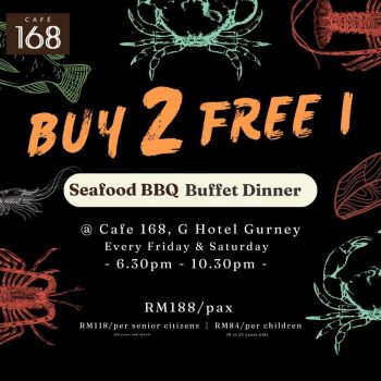 G-Hotel-Gurney-Weekend-Feast-Deal-at-Cafe168-350x350 19 Feb 2024 Onward: G Hotel Gurney - Weekend Feast Deal at Cafe168