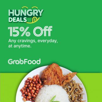 GrabFood-15-off-Promo-350x350 - Food , Restaurant & Pub Johor Kedah Kelantan Kuala Lumpur Melaka Negeri Sembilan Online Store Pahang Penang Perak Perlis Promotions & Freebies Putrajaya Sabah Sarawak Selangor Terengganu 