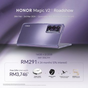 HONOR-Magic-V2-Roadshow-at-Queensbay-Mall-350x350 - Electronics & Computers IT Gadgets Accessories Mobile Phone Penang Promotions & Freebies 