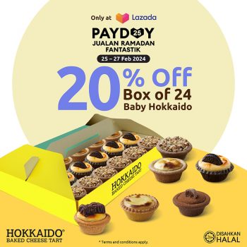Hokkaido-Baked-Cheese-Tart-Lazadas-Payday-Jualan-Ramadan-Fantastik-Promo-350x350 - Food , Restaurant & Pub Johor Kedah Kelantan Kuala Lumpur Melaka Negeri Sembilan Online Store Pahang Penang Perak Perlis Promotions & Freebies Putrajaya Sabah Sarawak Selangor Terengganu 