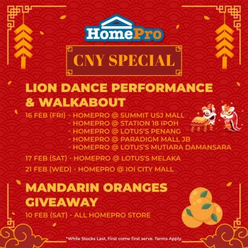 HomePro-CNY-Celebration-Special-350x350 - Electronics & Computers Home Appliances IT Gadgets Accessories Johor Kuala Lumpur Melaka Penang Perak Promotions & Freebies Selangor 