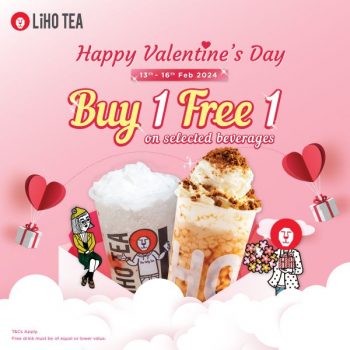 LiHO-TEA-Valentines-Day-Buy-1-FREE-1-Drinks-Promotion-350x350 - Beverages Food , Restaurant & Pub Johor Kedah Kelantan Kuala Lumpur Melaka Negeri Sembilan Pahang Penang Perak Perlis Promotions & Freebies Putrajaya Sabah Sarawak Selangor Terengganu 