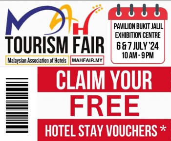 MAH-Tourism-Fair-2024-Free-Hotel-Stay-Vouchers-Giveaways-350x290 - Events & Fairs Hotels Kuala Lumpur Selangor Sports,Leisure & Travel 