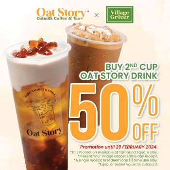 Oat-Story-2nd-Cup-50-Off-Promotion-350x350 - Beverages Food , Restaurant & Pub Promotions & Freebies Selangor 